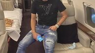 سردار آزمون در هواپیمای شخصیش + عکس