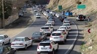 ترافیک در آزادراه کرج - تهران سنگین است
