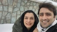 البکا عبدالرزاقی و همسرش در برف + عکس