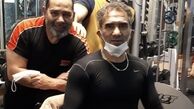 ورزش کردن داریوش سلیمی با دروازه بان مشهور تیم‌ملی + عکس
