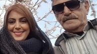 نیلوفر شهیدی و‌پدرش + عکس