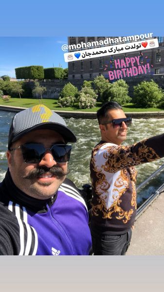 پیاده روی بهنام بانی با دوستش + عکس