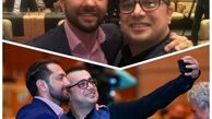 سلفی گرفتن سپند امیرسلیمانی با بازیگر مشهور در یک مراسم + عکس
