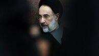 خوش و بش محمد خاتمی با دختران جوان در ضیافت افطاری /عکس
