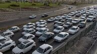 ترافیک در محور کرج-چالوس سنگین است