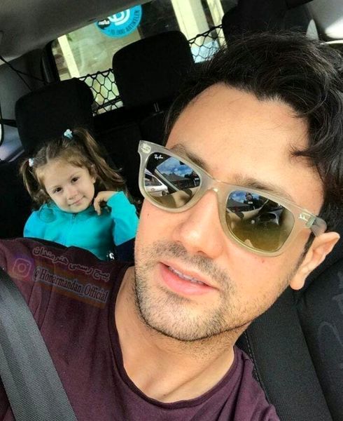 سلفی پدر دختری شاهرخ استخری + عکس