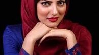 خانم بازیگر در کنار کلیسای نتردام