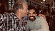 بوسه پدرانه اشکان‌خطیبی + عکس