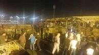 نفتکشی که با اتوبوس مسافربری برخورد کرد عراقی بود 