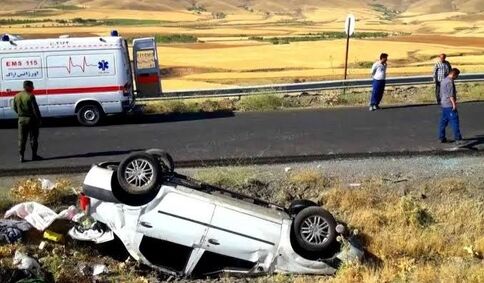 واژگونی مرگبار خودروی زائران اربعین 