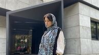 شهرزاد کمال زاده در حیاط یک گالری + عکس