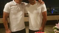 مهدی مهدوی کیا در کنار برادرش + عکس