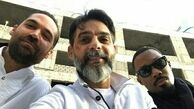 عکس پیمان معادی با بازیگران خارجی