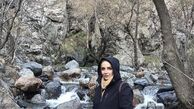 طبیعت گردی شبنم‌قلی خانی در پاییز + عکس