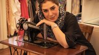 چرخ خیاطی قدیمی خانم بازیگر + عکس