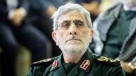 سردار قاآنی آفتابی شد | حضور در مراسم استقبال از پیکر شهید عباس نیلفروشان