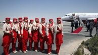 عکس یادگاری خلبانان و میهمانداران هواپیمای پرسپولیس