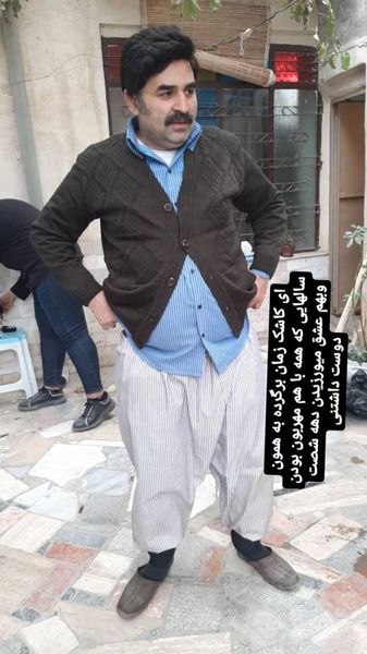 تیپ متفاوت علی مسعودی در یک فیلم + عکس