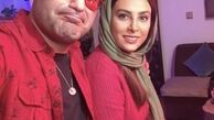 ست یلدایی حدیثه تهرانی با همسرش + عکس
