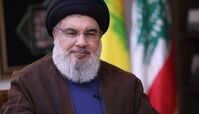 تصویری از پیکر شهید سید حسن نصرالله + فیلم