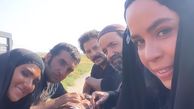 سلفی بازیگران نجلا + عکس