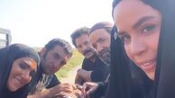 سلفی بازیگران نجلا + عکس