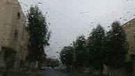 بارش باران و لغزندگی زمین در شمال کشور/ترافیک نیمه سنگین در کرج