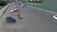 سقوط پراید از روی پل+ فیلم 