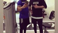 بیژن بنفشه خواه در باشگاه بدنسازی + عکس