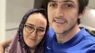 سردار آزمون و مادرش در خانه لاکچری + عکس