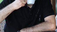 بیژن بنفشه خواه در یک‌ کافه + عکس