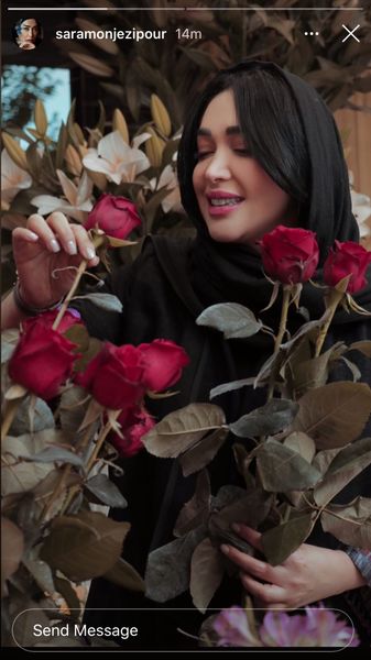 گل های زیبای سارا منجزی پور + عکس