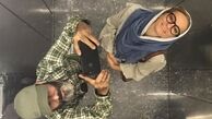 عکس بامزه نیما فلاح و همسرش در آسانسور