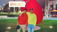 تبریک گلزار به دوستش + عکس