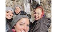 کوهنوردی نرگس محمدی با دوستانش + عکسس