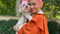 نفیسه روشن و توله سگش + عکس