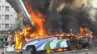 انفجار بمب ساعتی در اتوبوس پاکستانی