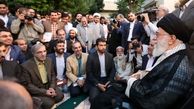 روایتی از حال و هوای دیدار شاعران با «رهبری»+عکس