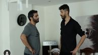 بهرام افشاری در کنار کارگردان سریال های عاشقانه + عکس
