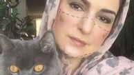 گربه سیاه خانم‌بازیگر + عکس