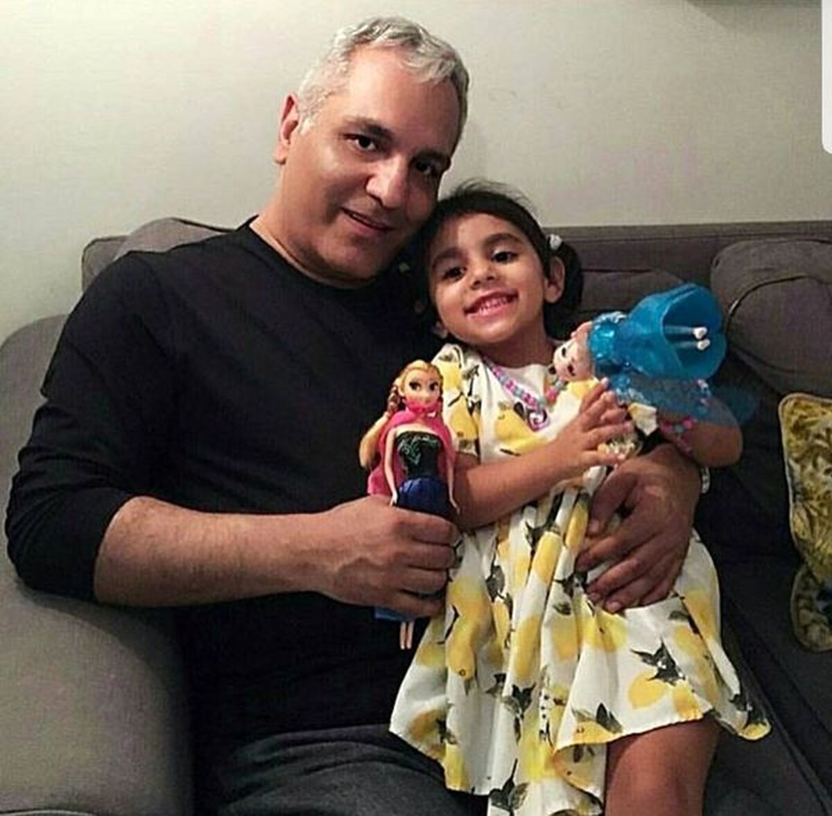 عکس مهران مدیری و برادرزاده عزیزش